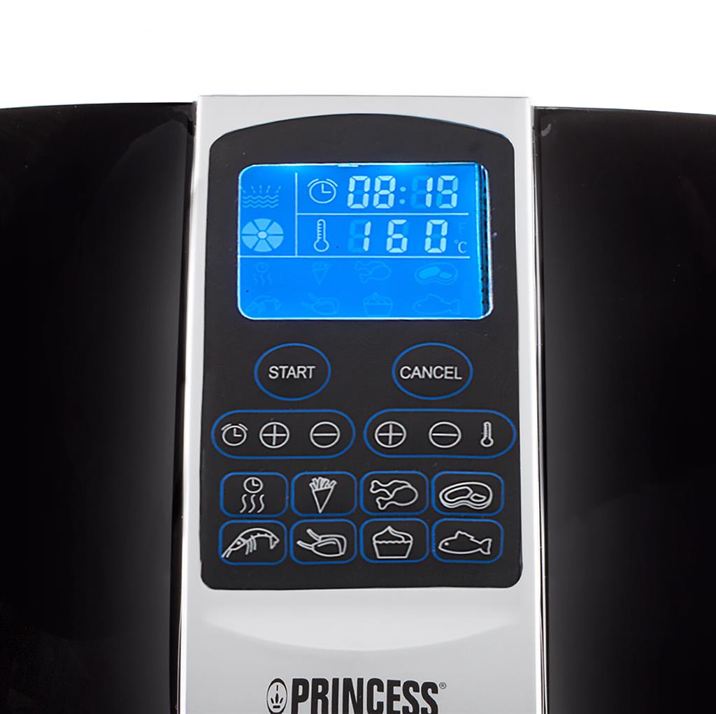 Princess Friggitrice ad Aria Calda XL 182020, 1500 W, 3.2 Litri, Airfryer  senza BPA, 8 Programmi di Cottura, Griglia Inclusa, Nero/Argento :  : Casa e cucina