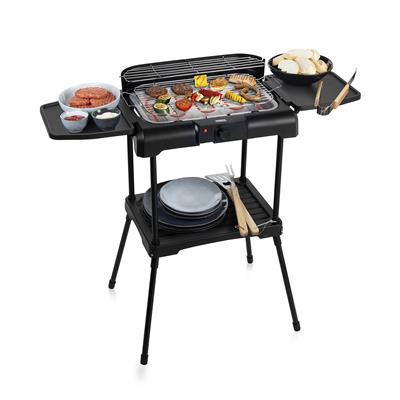 Princess 112250 Electric BBQ with Side Shelves