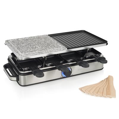Princess 162635 Raclette 8 Stone und Grill Deluxe