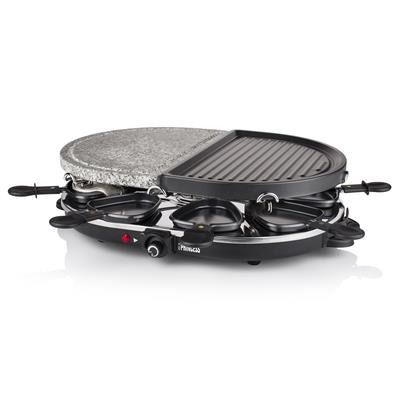 Princess 01.162710.01.001 Raclette 8 Oval Stone und Grill