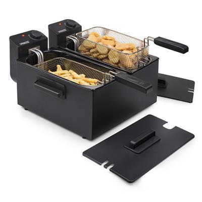 Princess 183028 Double Black Fryer