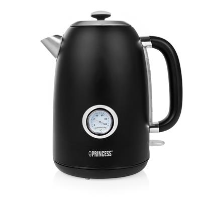 Princess 236043 Black Steel Retro Jug Kettle