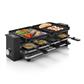 Princess 162925 Raclette Piano Negro 8 personas